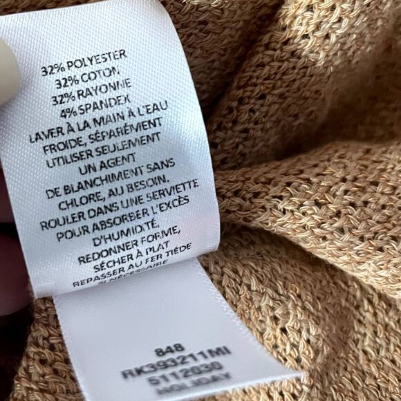 14th & Union Tan Open Front LightWeight Cardigan Size XS EUC - Picture 5 of 12